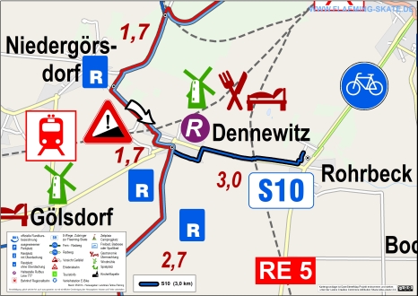 Kaart S10 Dennewitz - Jüterbog