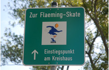Signposting for pedestrians in Luckenwalde. | Foto: Pressestelle TF