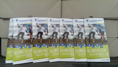 Kartons mit Flaeming-Skate-Broschüren | Foto: Landkreis TF