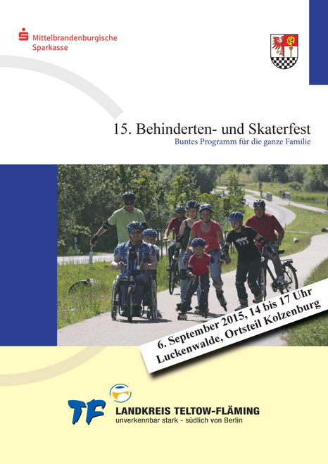 Plakat Behinderten- und Skaterfest | Foto: Landkreis TF