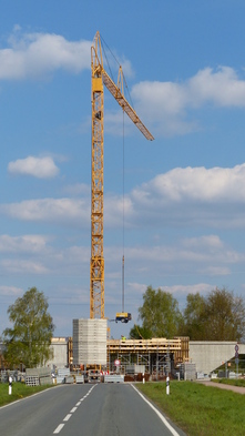 Bauarbeiten an der Bahnbrücke L 81 | Foto: Landkreis TF