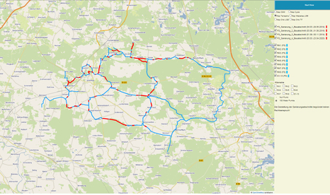 Karte mit Bauabschnitten | Foto: Landkreis Teltow-Fläming