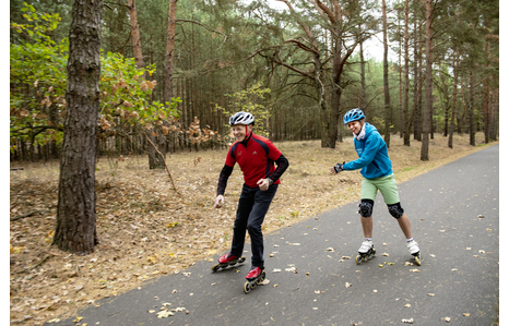 Foto: Herbstliche Flaeming-Skate mit Skatern.