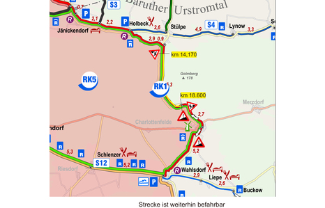 Foto: Baustrecke RK1