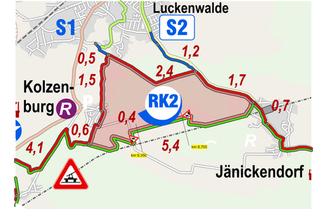 Foto: Baustrecke RK2