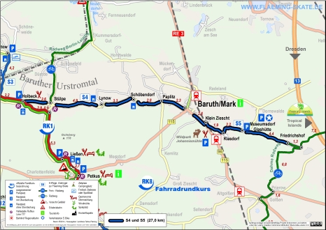 Mapa S4 Holbeck - Baruth - Friedrichshof