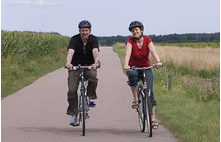 Fahrradausflug auf der Flaeming-Skate, hier bei Oehna | Foto: SWFG mbH