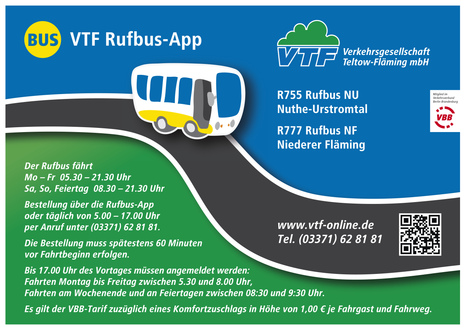 Buchung Rufbus | Foto: VTF mbH