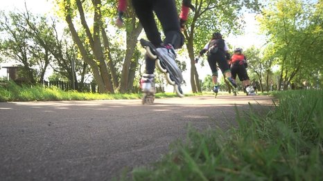 Mit Fitness-Skates gemeinsam über 100 Kilometer rollen | Foto: Landkreis Teltow-Fläming