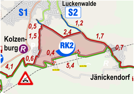 Baustrecke RK2 | Foto: Landkreis Teltow-Fläming